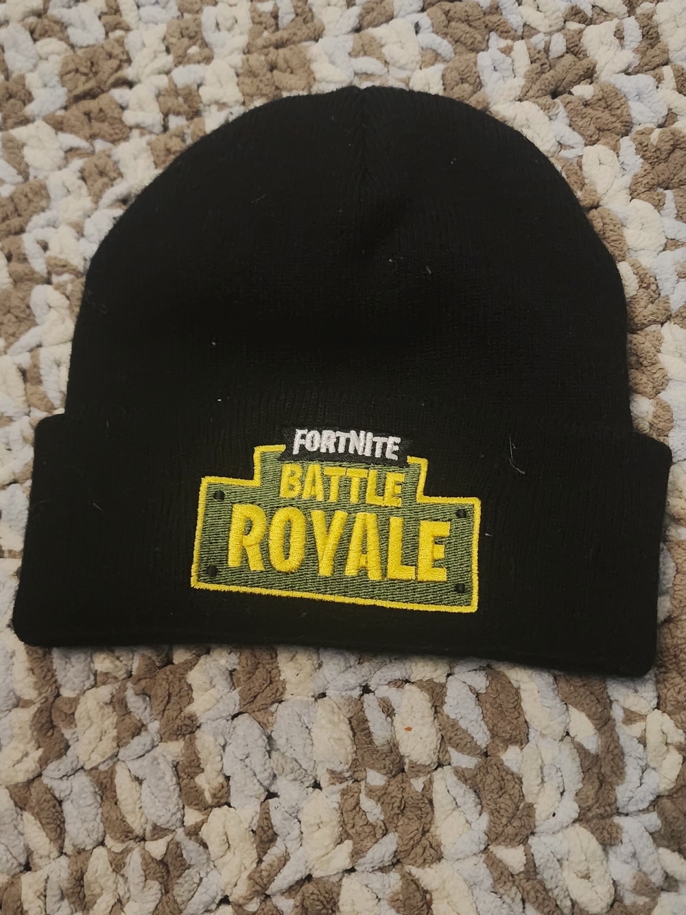 Fortnite Kids Black 'Battle Royale' Knit Beanie Hat